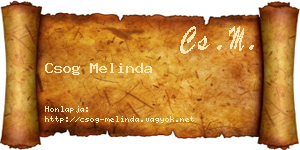 Csog Melinda névjegykártya